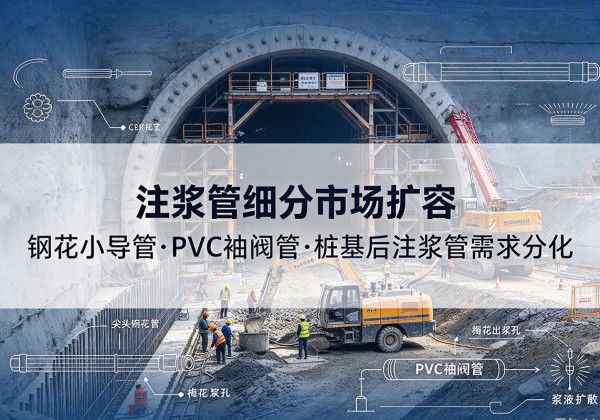 冷水滩注浆管细分市场扩容，隧道钢花小导管、PVC 袖阀管、桩基后注浆管需求分化